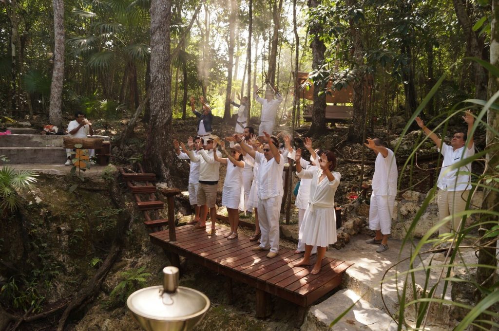 celebrar boda maya en un cenote puerto morelos